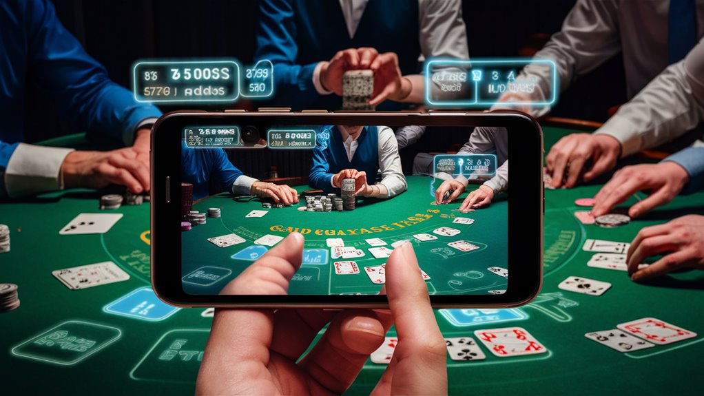 digital displays over game boards
