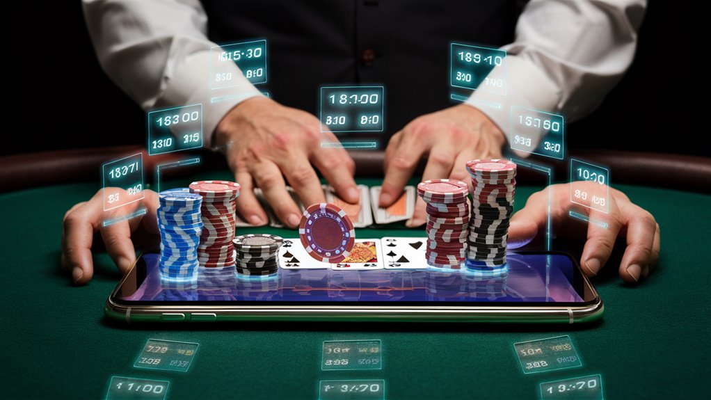 gambling interface control panel