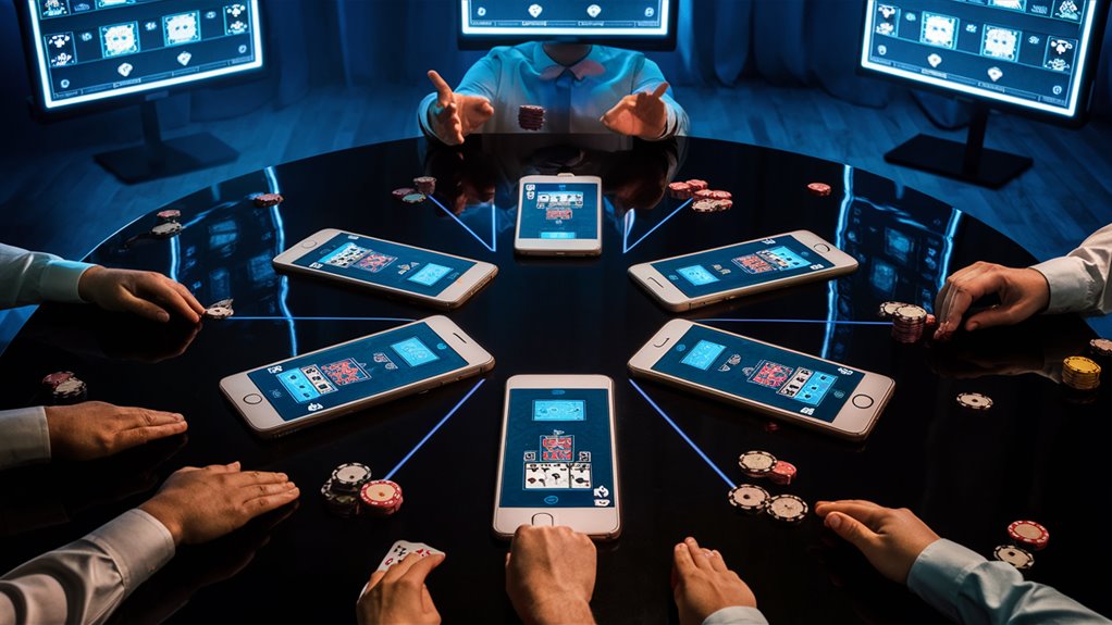 gambling networks change shape