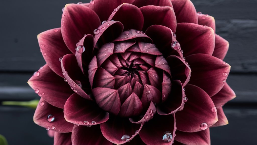 dark flowers playing cards