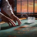 darkening casino cards evening