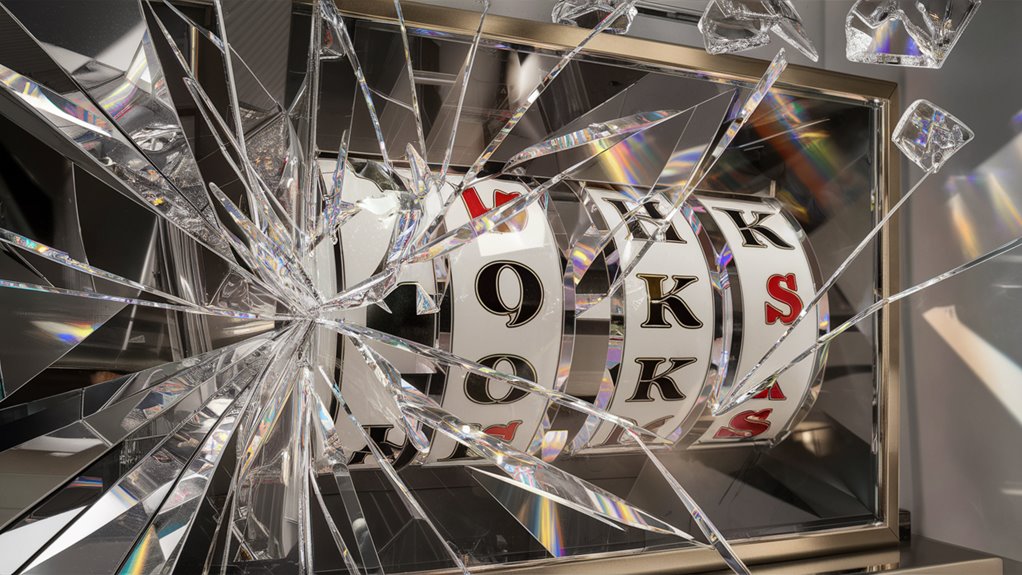 glass breaks through core