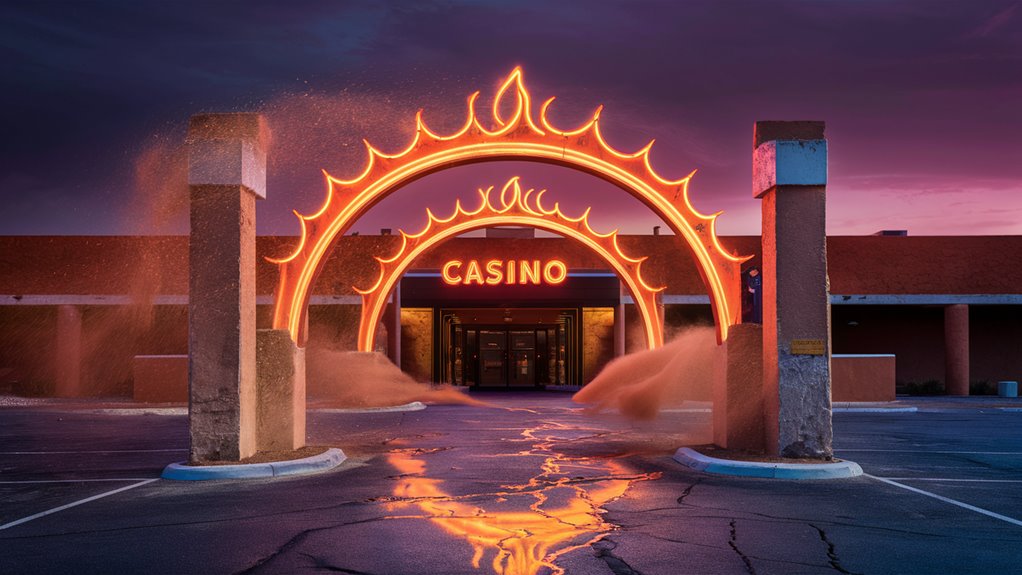 ignition creates dusty fire