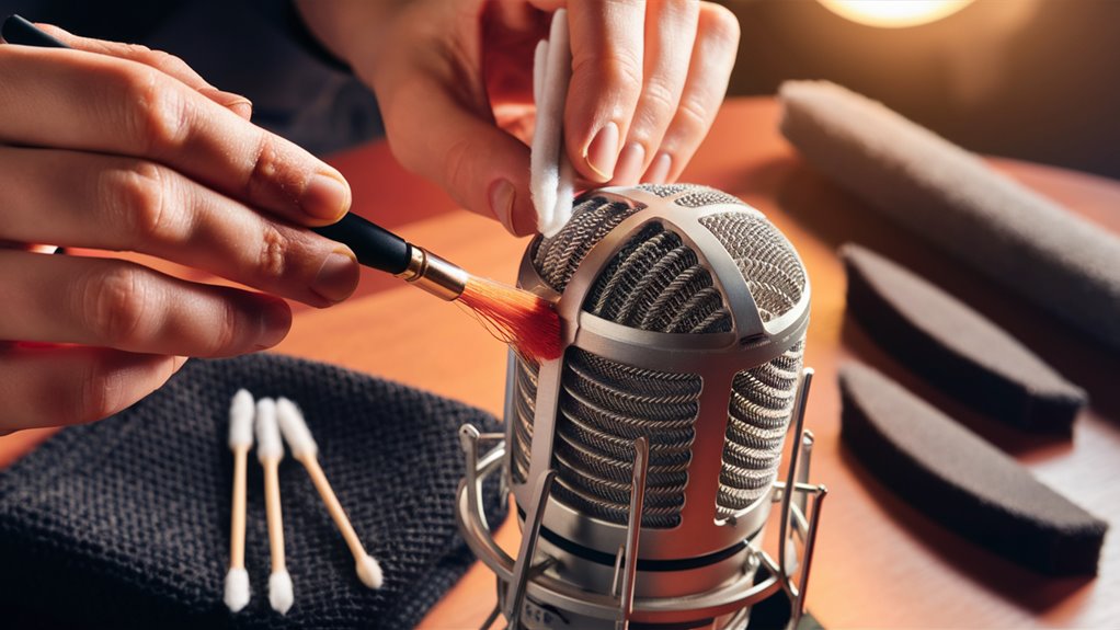 maintain microphone hygiene regularly