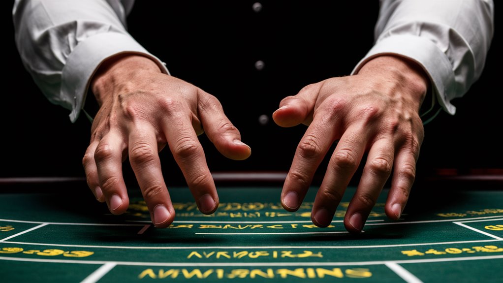 observe casino dealer behavior