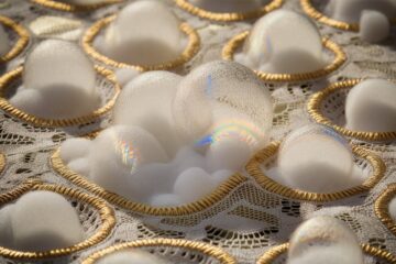 slot embroidery with bubbles