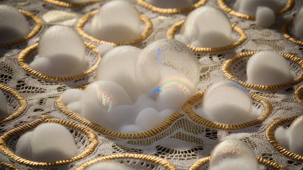 slot embroidery with bubbles