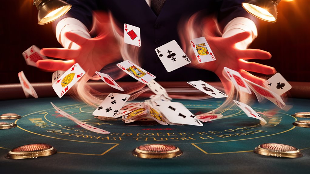 temporarily splitting card patterns