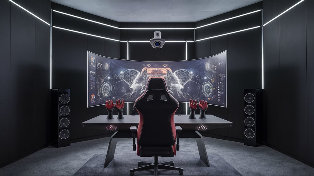 high tech entertainment setup required