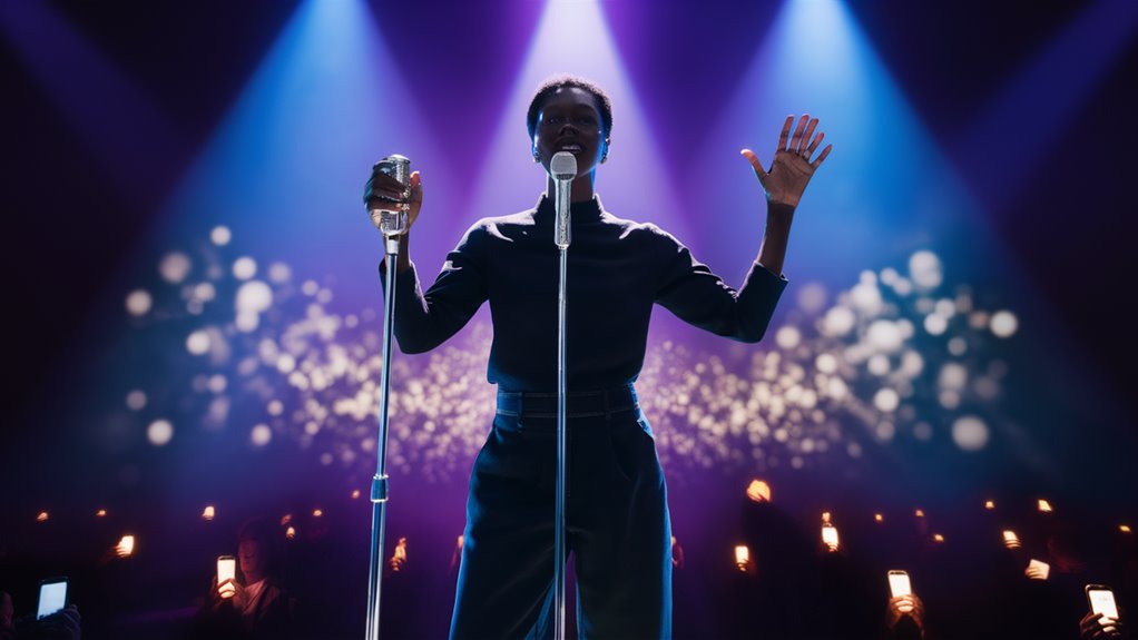 sing confidently on stage