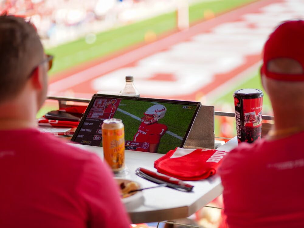 Sports streaming platform broadcasting live football under a licensing agreement.